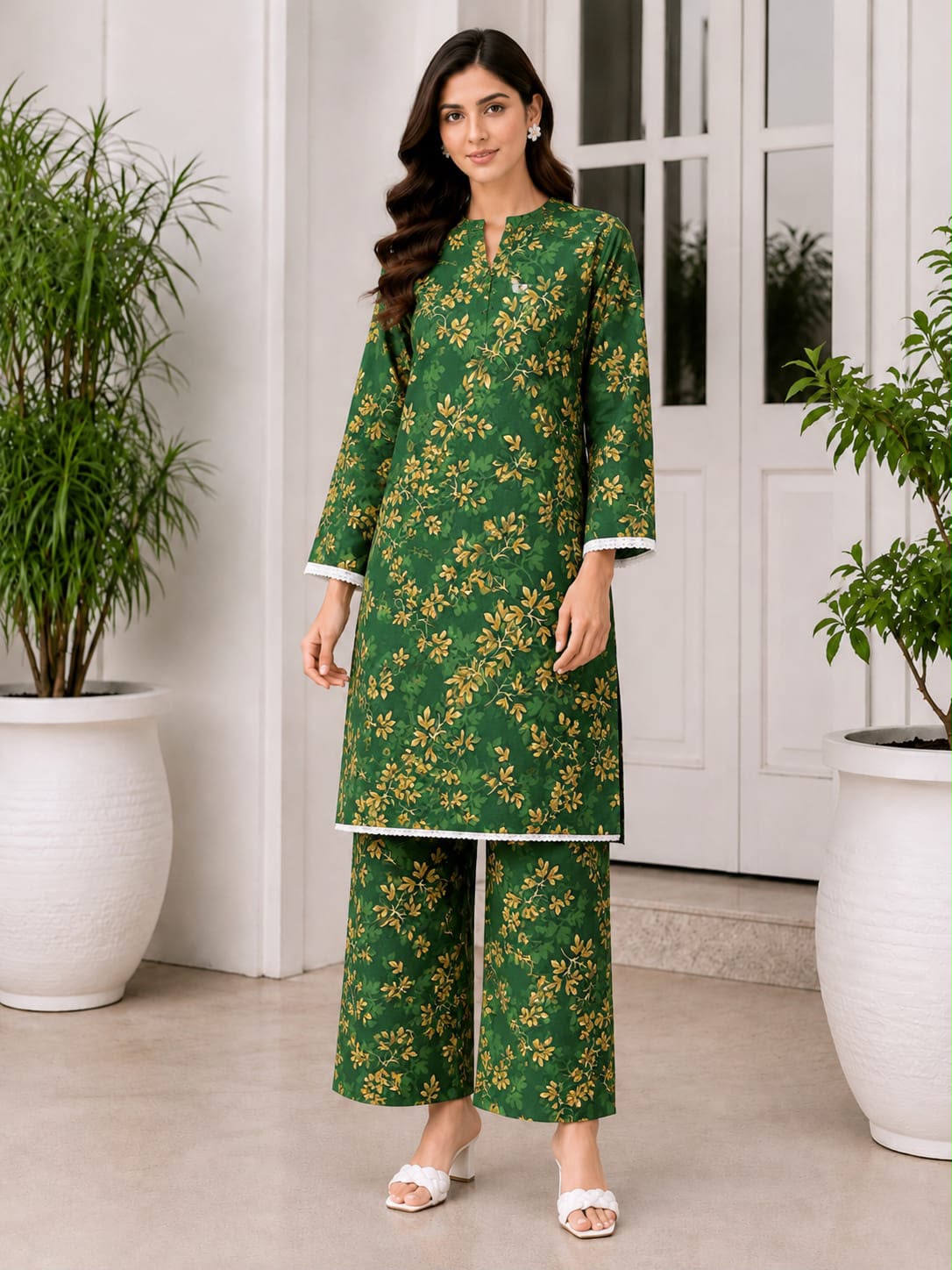 Premium Arabic Linen 2PC Polo Cotton !!
