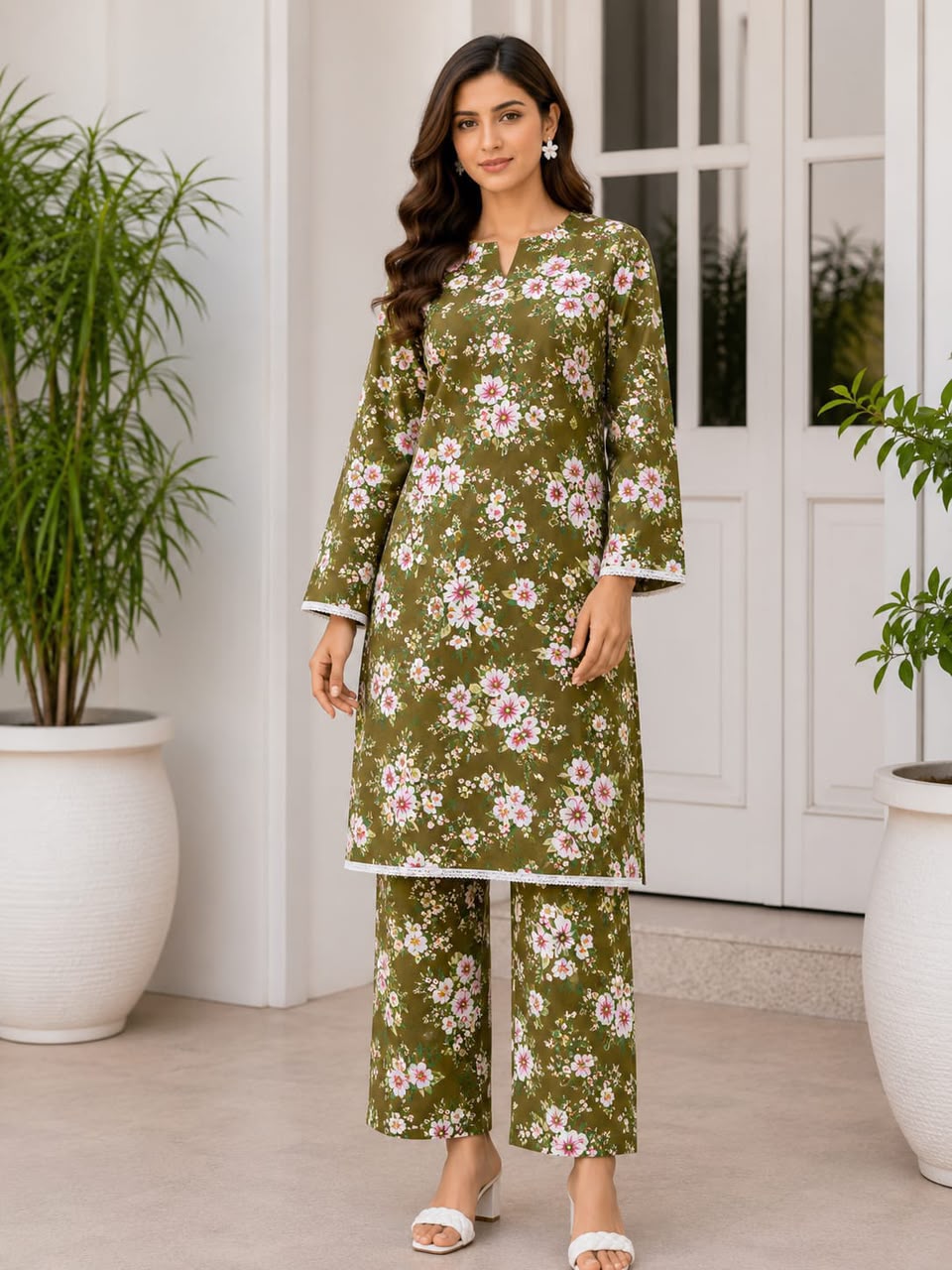 Premium Arabic Linen 2PC Polo Cotton !!